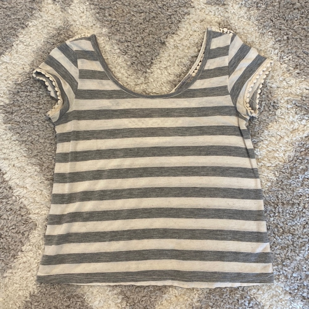 charlotte russe detailed back blouse
